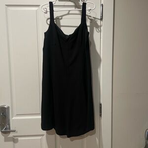 Chaps Black Sleeveless Mini Slip Dress size 16